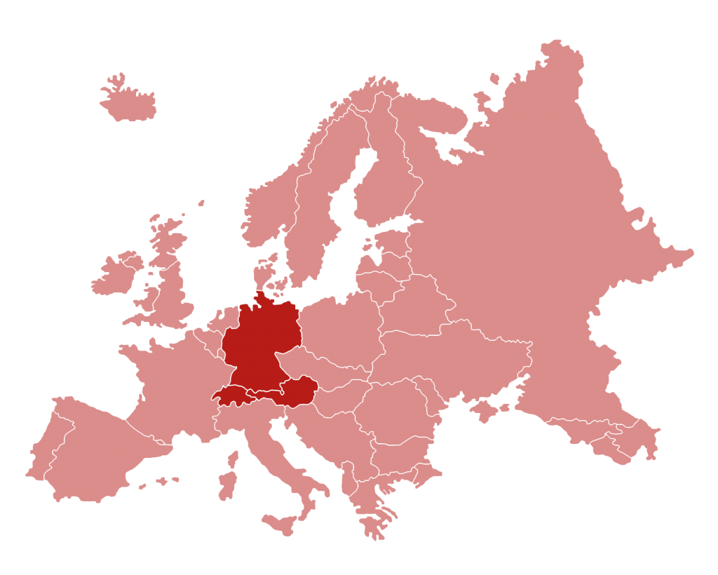 N-Talent Recruiting Nürnberg Europakarte Regionen